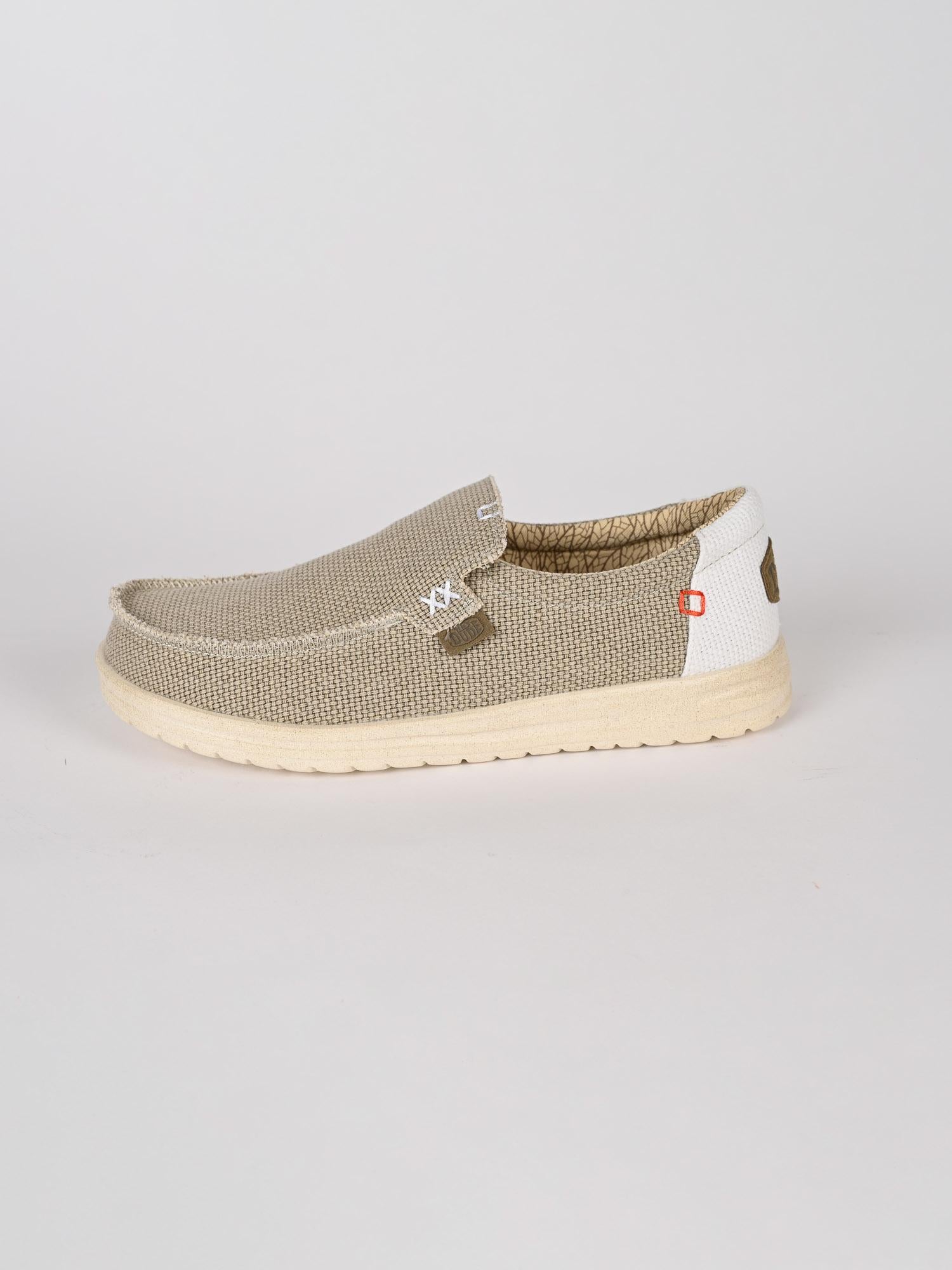 Scarpe leggere MIKKA BRAIDED off white MIKKA BRAIDED OFF WHITE HEY DUDE 
