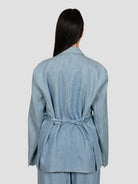 Giacca denim S25J801 chambray chiaro S25J801 CELESTE TENSIONE IN 