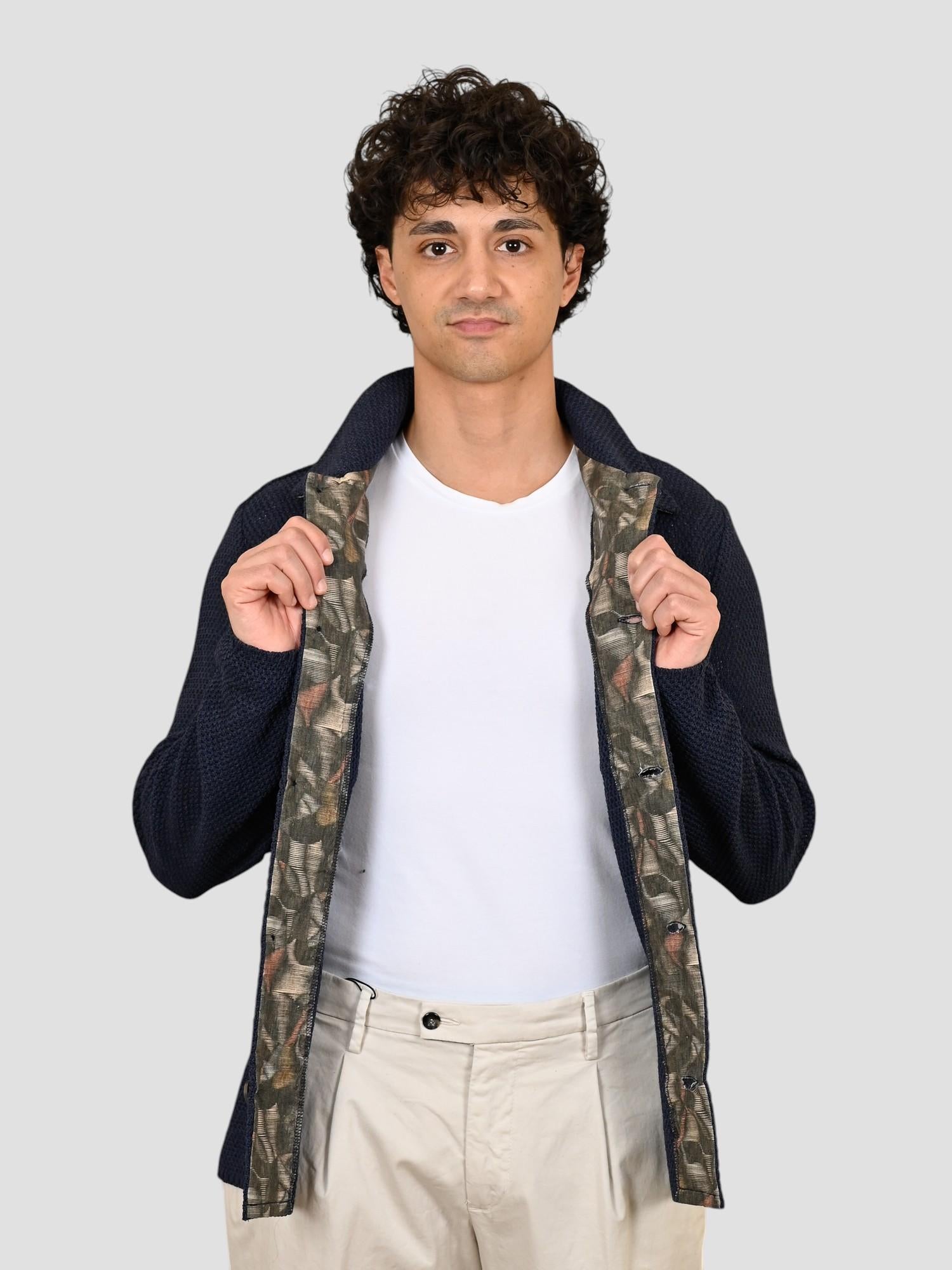 Giacca maglia JEAN JEANS overshirt blu JEAN JEANS BOB 