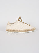 Espadrillas stringata LYON CUT BIANCO pelle lavata LYON CUT BIANCO LAGOA 
