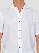 Camicia bianca 16U4 8837 puro lino 16U48837 001 MARCUS 