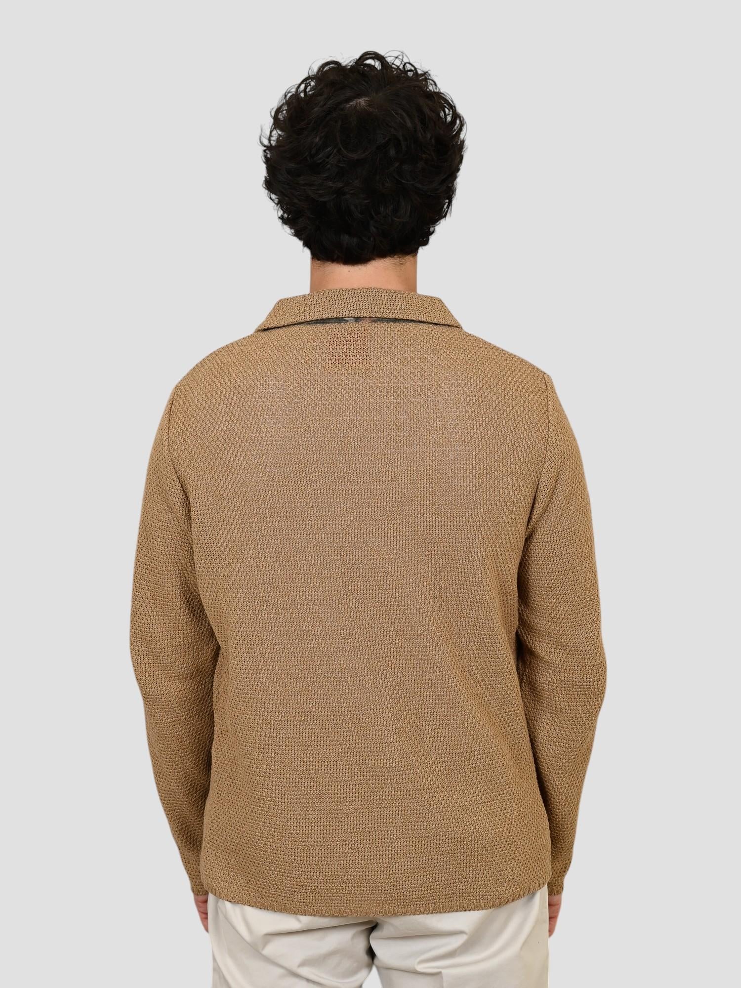 Giacca maglia JEAN BEIGE overshirt JEAN BEIGE BOB 