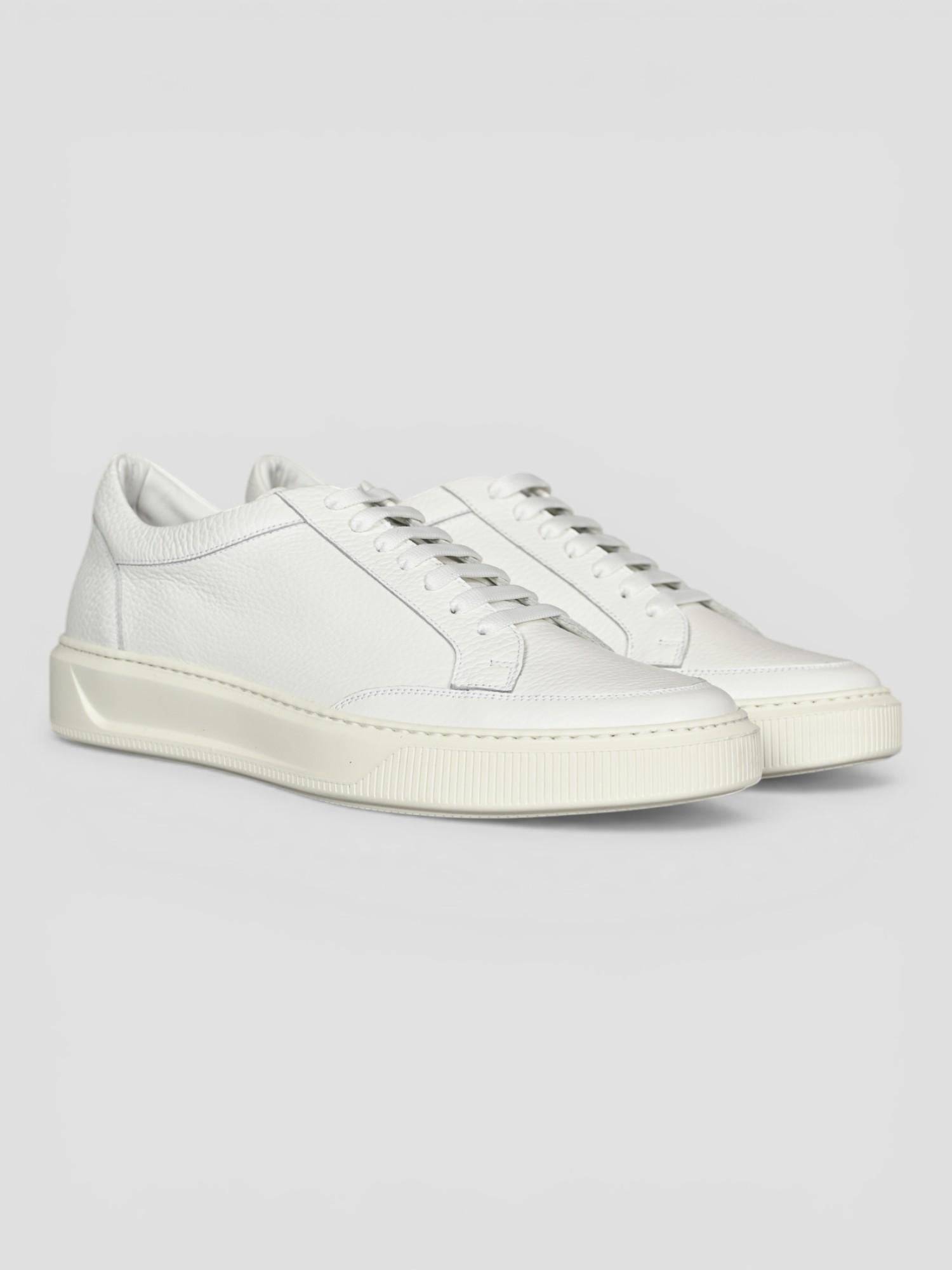 Sneakers bianca 643LD bottalato 643LD WHITE ROSSI 