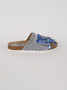 Ciabatta frange MAITE PASTEL suede denim MAITE PASTEL DENIM LAGOA 
