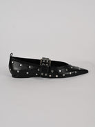 Ballerina donna nera borchiata in pelle S22006003 80001 SCHUTZ 