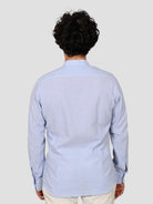 Camicia coreana ZF24 8163 seersucker rigata ZF248163 003 MARCUS 