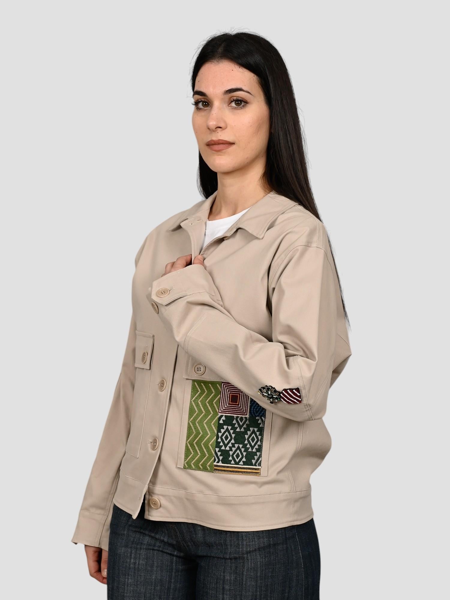 Work jacket IL VENTO E LA SETA sabbia leggera Q52J2473784 SABBIA IL VENTO E LA SETA 