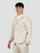 Giacca sabbia JONES 565 rigata JONES565 SABBIA BOB 