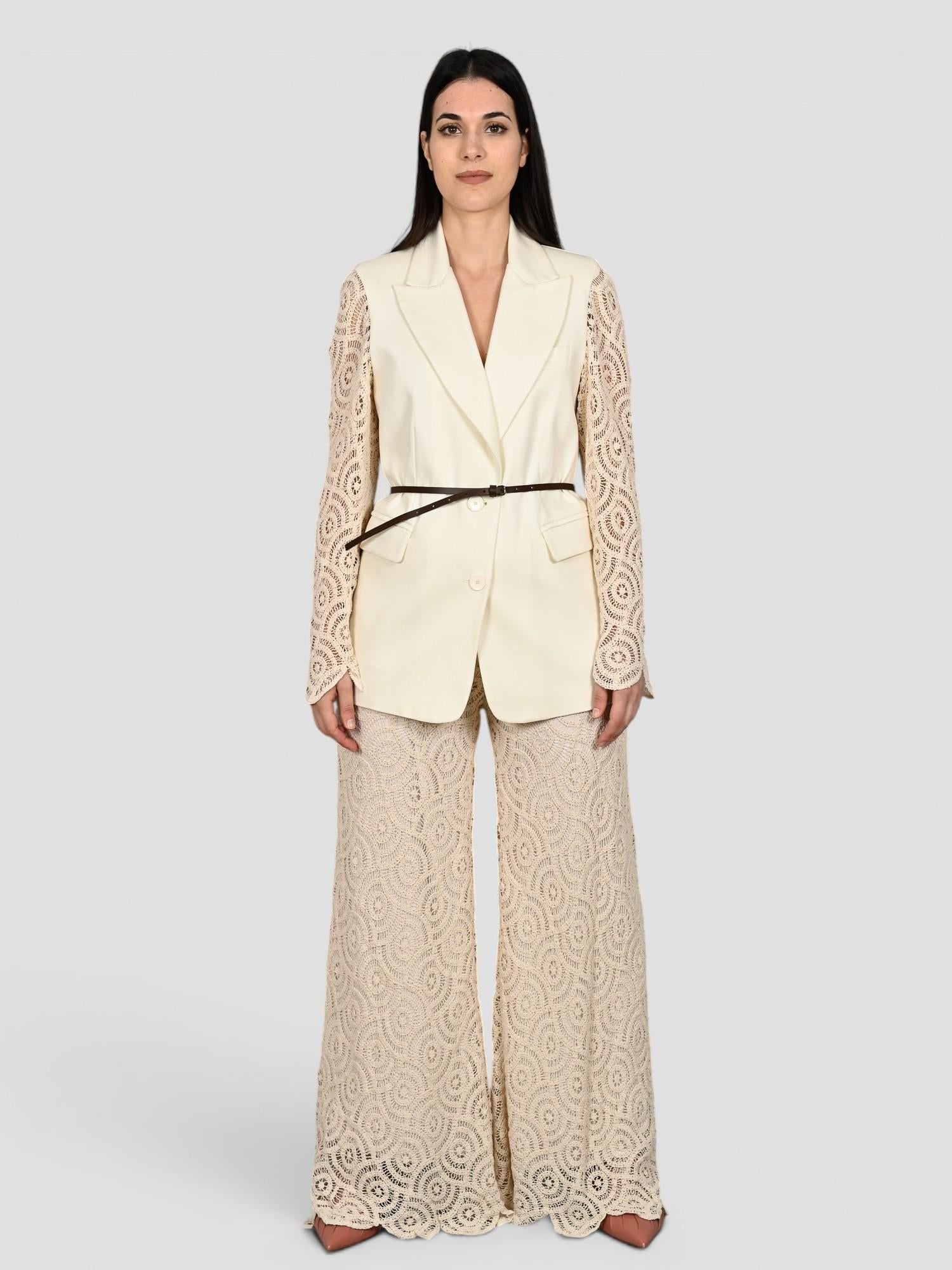 Giacca burro S25J869 maniche pizzo S25J869 PIZZO TENSIONE IN 