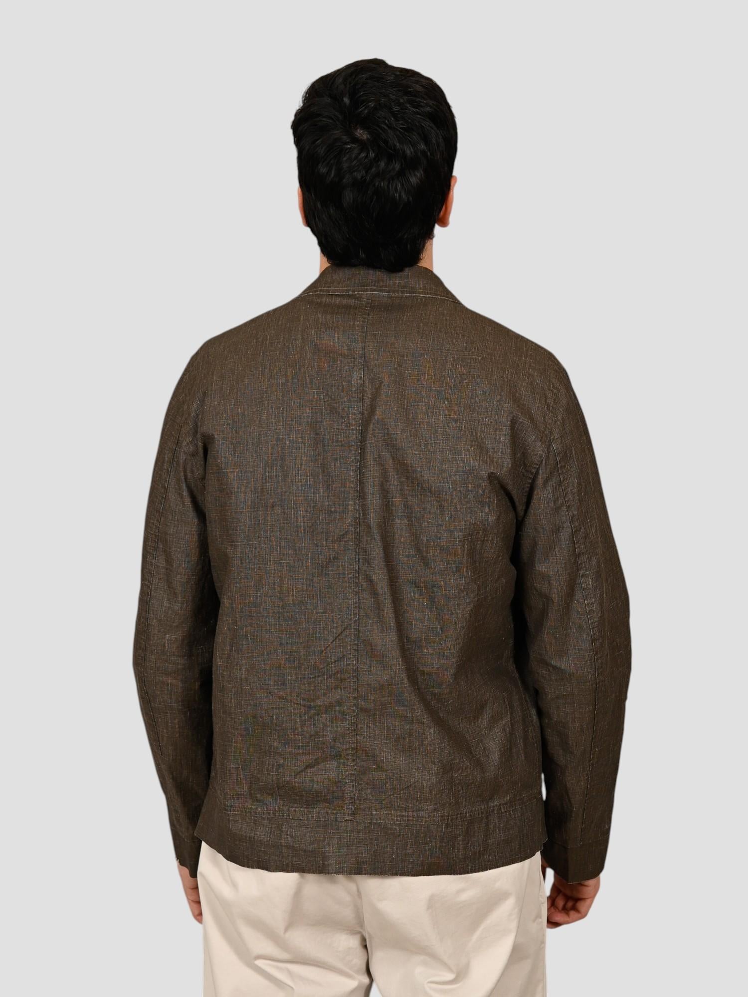 Giubbino brown FORES T559 lino FOREST559 BROWN BOB 