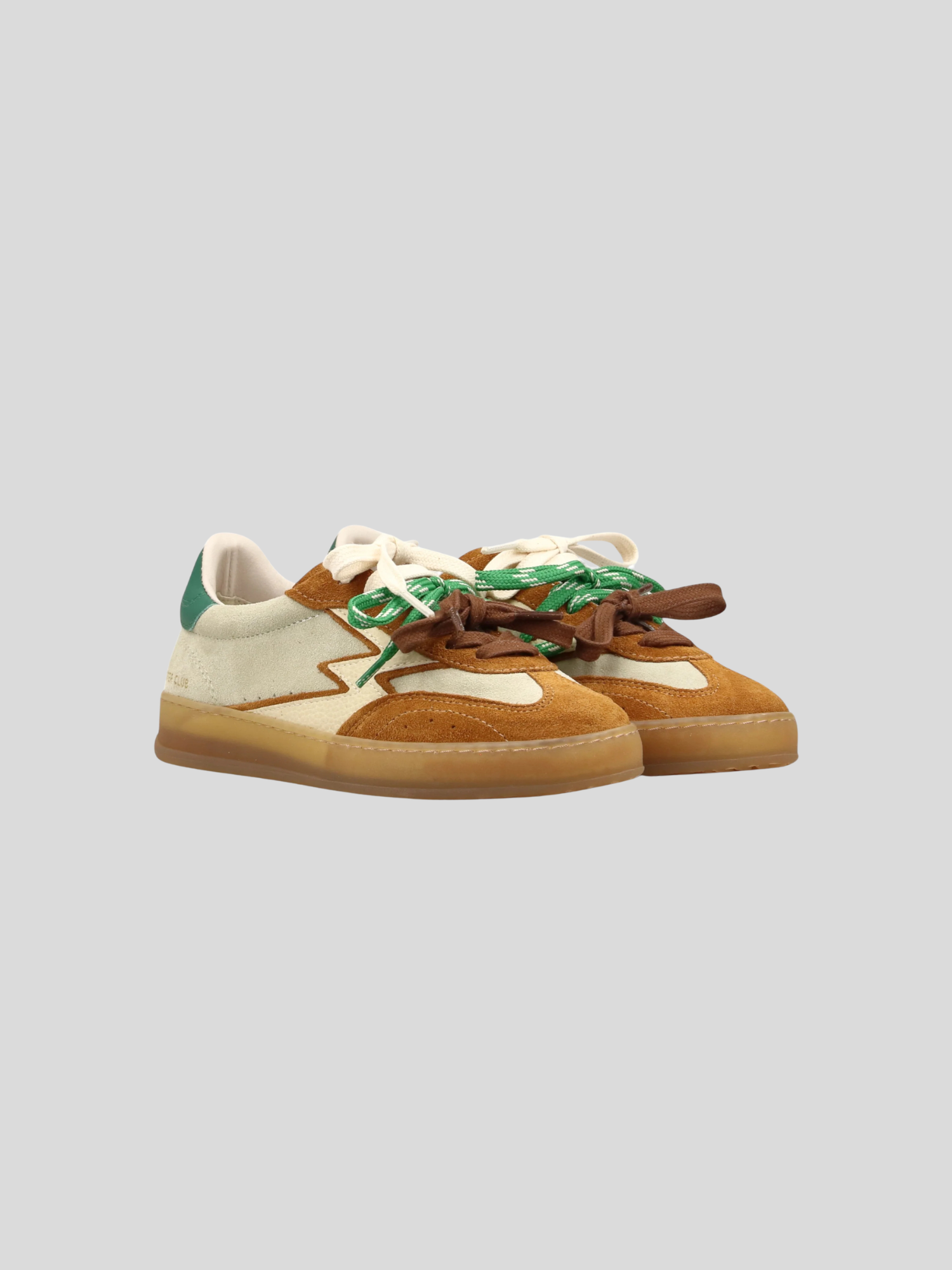 Sneakers CLUB PATCHWORK sand and cognac CL264 PATCHWORK MOACONCEPT 