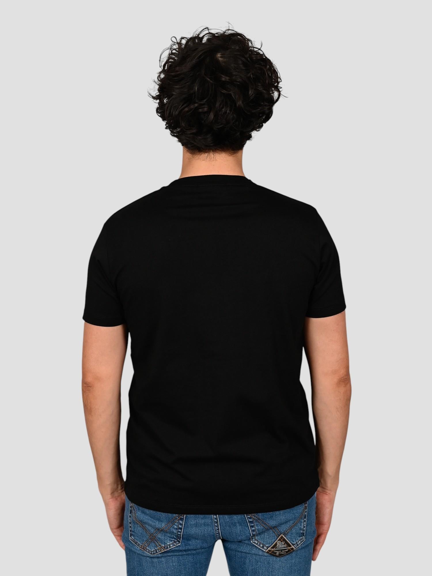 T-shirt A1131 NERO tirare a campari A1131 NERO SUPERCULTURE CLOTHING 