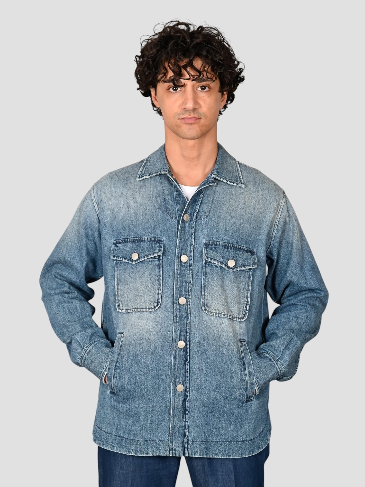 Giubbino denim SRZAMT0UZ1 overshirt SRZAMT0 UZ1 TINTORIA MATTEI 