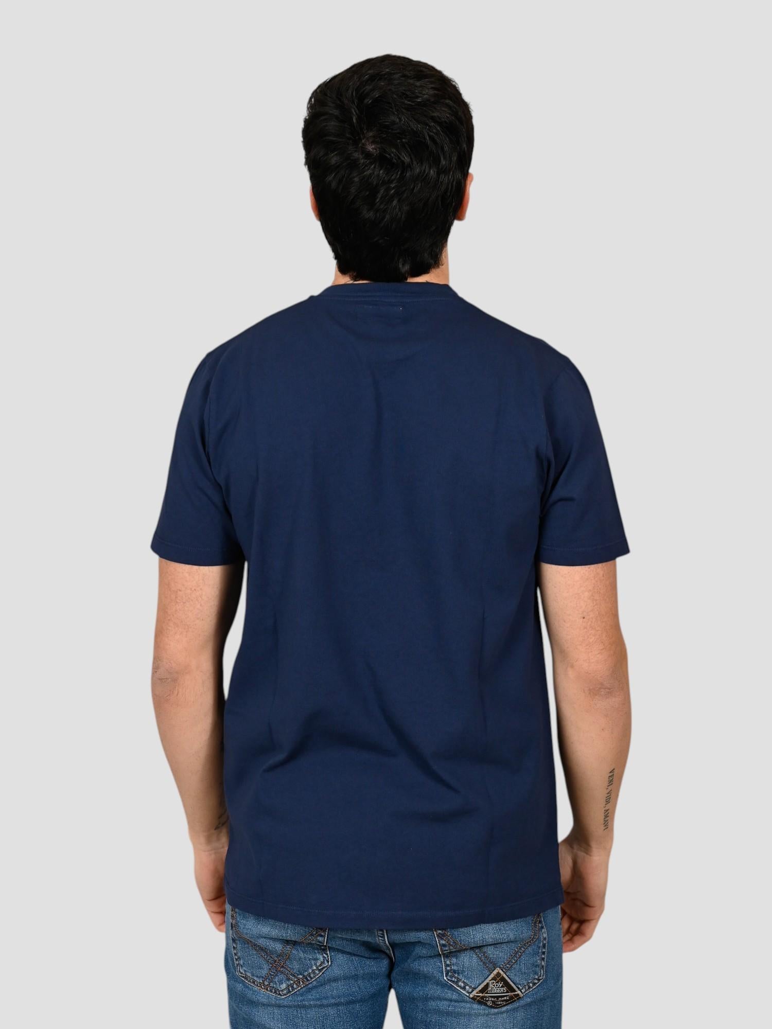 T-shirt blue work POCKET MAN POCKET MAN BLUE WORK ROY ROGER'S 