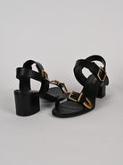 Sandalo donna nero in pelle A13517000 20002 AREZZO 