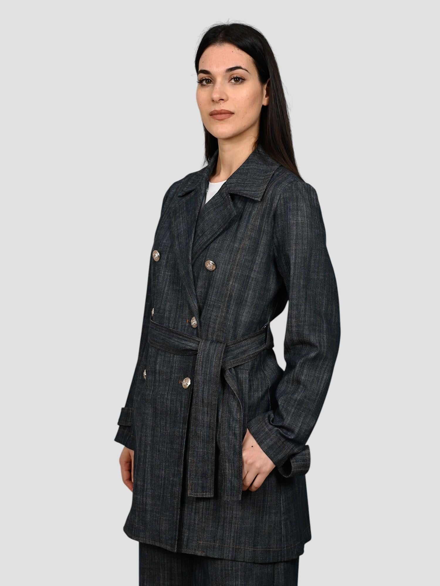 Trench denim WW31604 effetto denim WW31604 DENIM WHITE WISE 