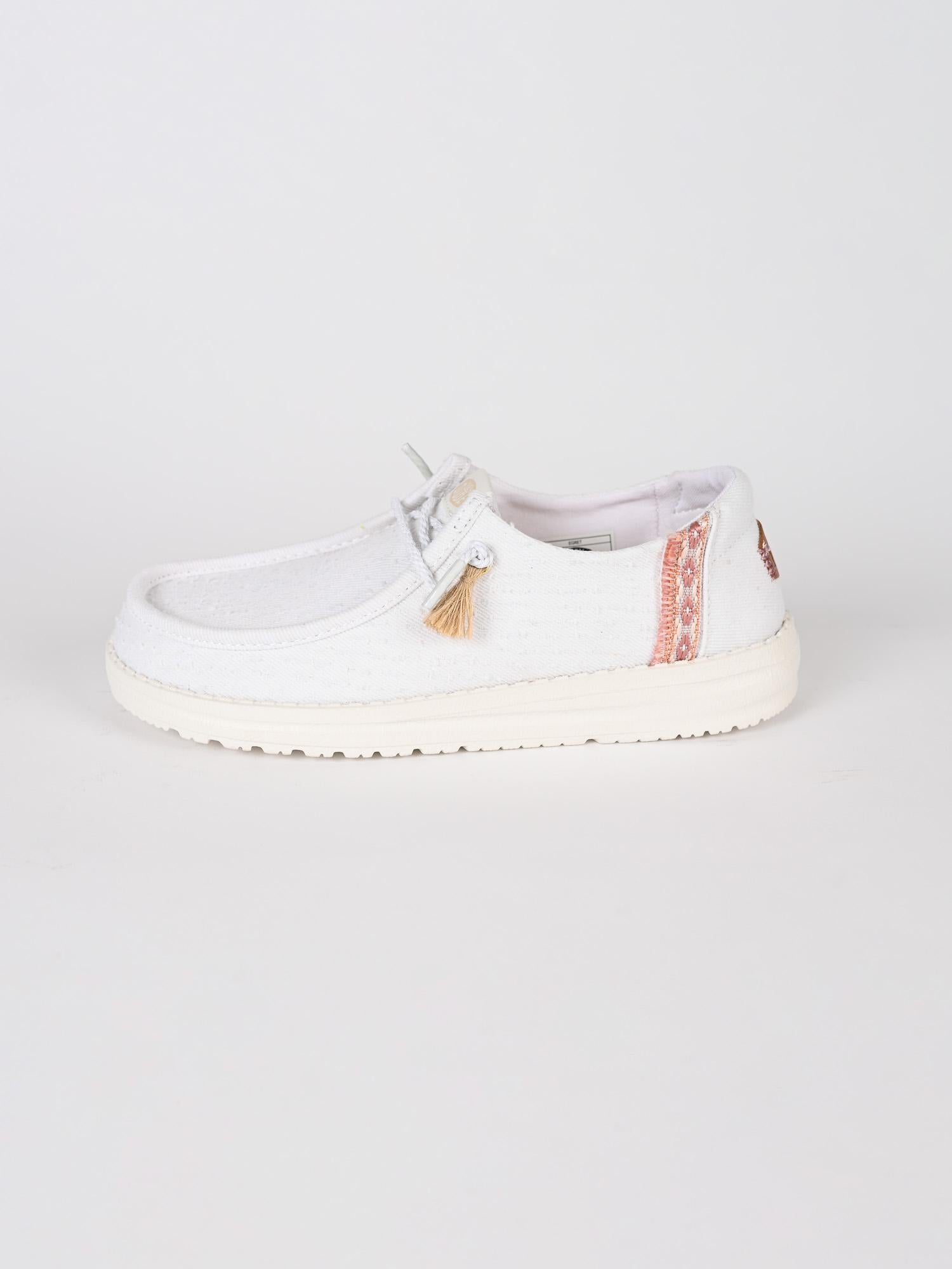 Slip-on canvas WENDY PERF white WENDY PERF CANVAS EGRET HEY DUDE 