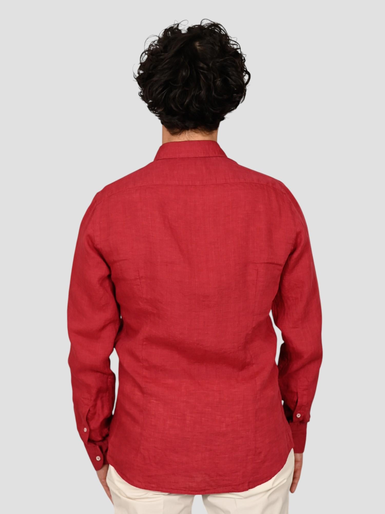 Camicia amaranto16W4 8837 puro lino 16W48837 007 MARCUS 