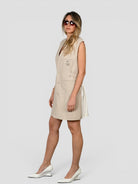 Abito sartoriale A087 T007 taupe gilet A087-T007 TAUPE ISABELLE BLANCHE PARIS 