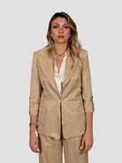 Blazer sabbia AN31155U viscosa lino AN31155U147 BEIGE ANITIE' 