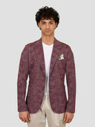 Giacca monopetto EASYX585 BORDEAUX lavorazione maglia EASYX585 BORDEAUX BOB 
