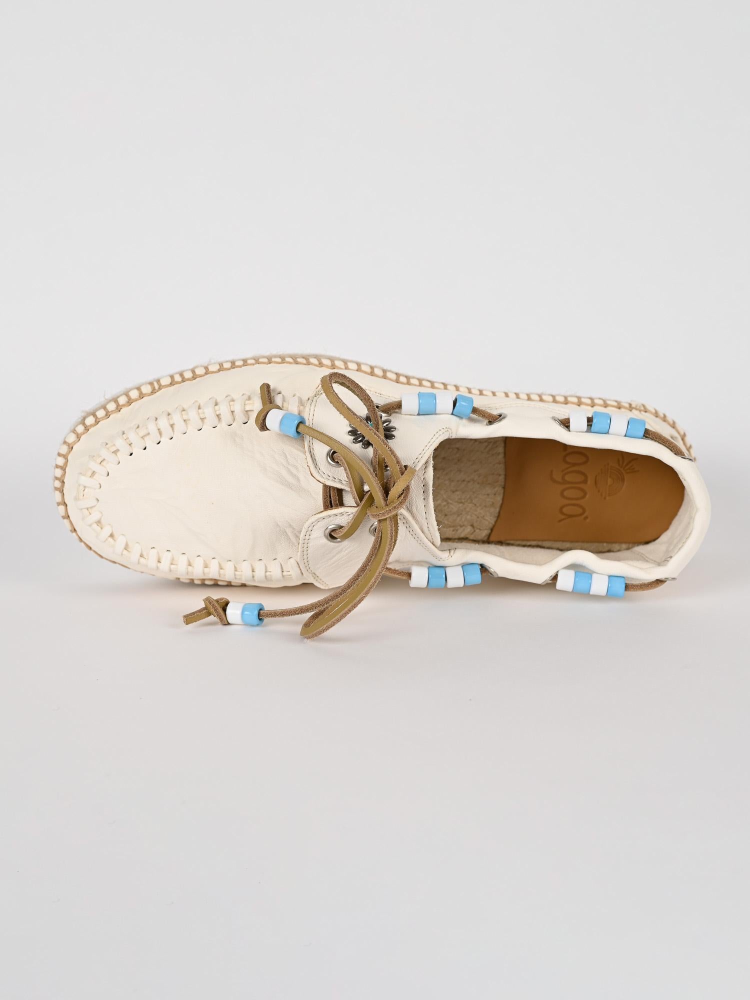 Mocassino bianco NAUTICO PARKER pelle lavata NAUTICO PARKER BIANCO LAGOA 