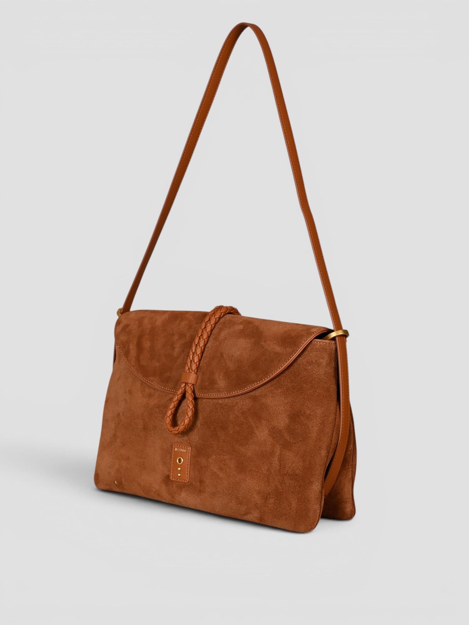 Big shoulder BAUDELAIRE SUEDE tobacco N61-BG-11 SUEDE TOBACCO NO:RAE 