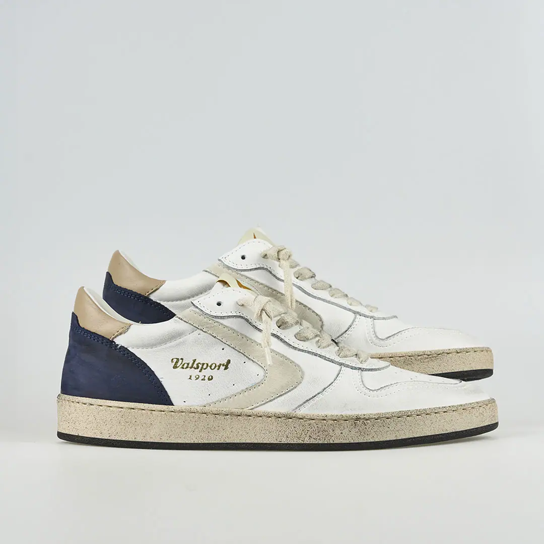 Sneakers bianca DAVIS HERITAGE navy DAVIS HERITAGE NAVY VALSPORT 