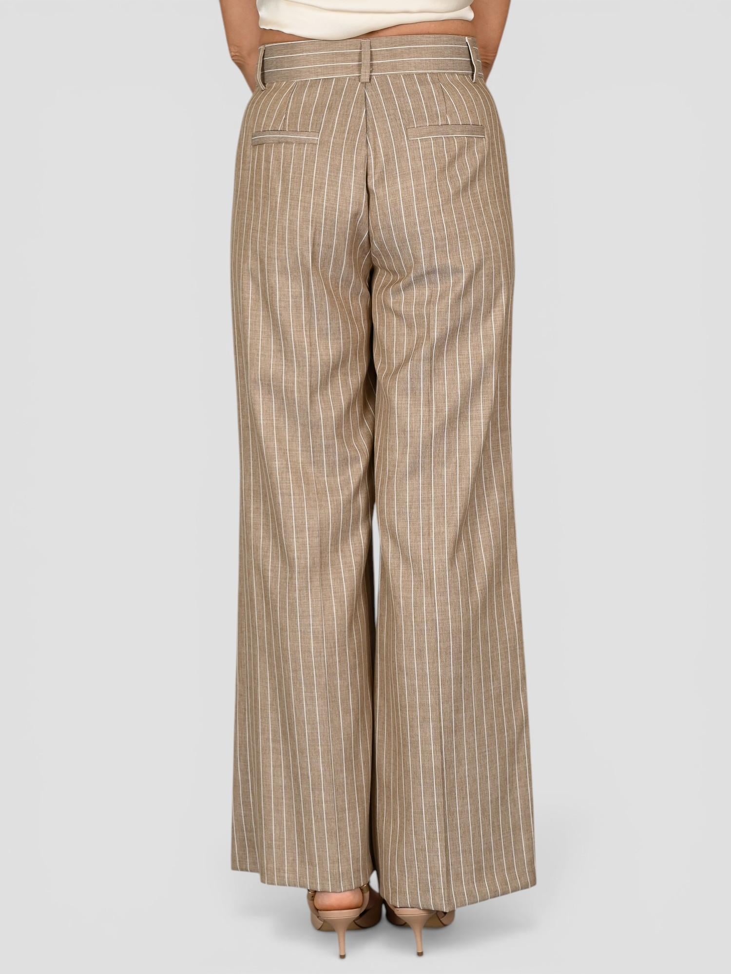 Pantalone palazzo AN22053 gessato AN22053 GESSATO ANITIE' 
