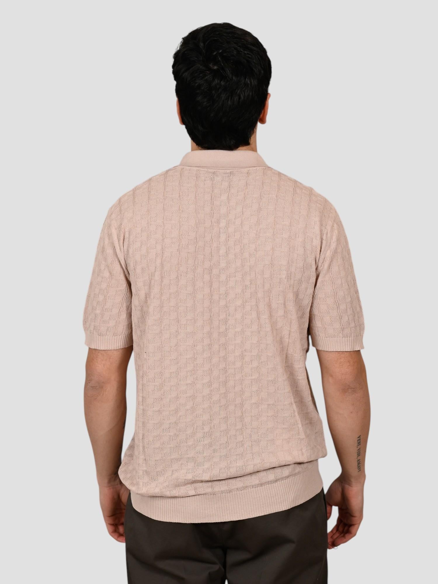 Polo cipria WO 2050 ice cotton WO 2050 0060 WOOL & CO. 