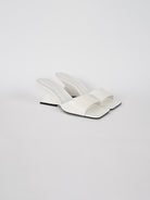 Mules donna bianca tacco sculpture S220010002 WHITE SCHUTZ 