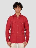 Camicia amaranto16W4 8837 puro lino 16W48837 007 MARCUS 