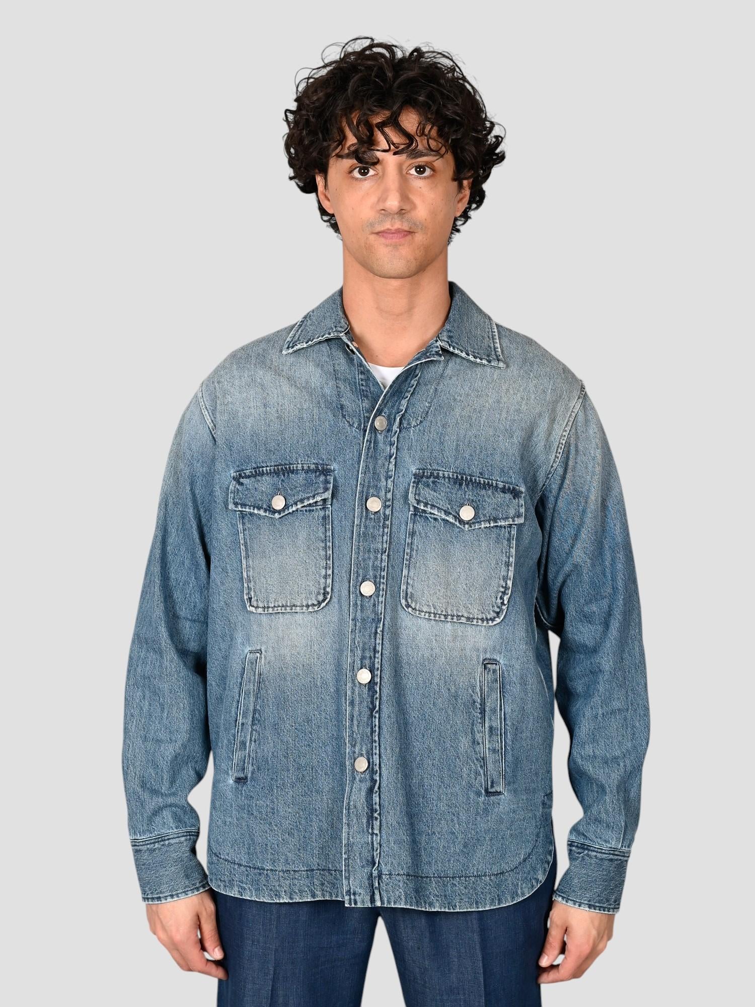 Giubbino denim SRZAMT0UZ1 overshirt SRZAMT0 UZ1 TINTORIA MATTEI 