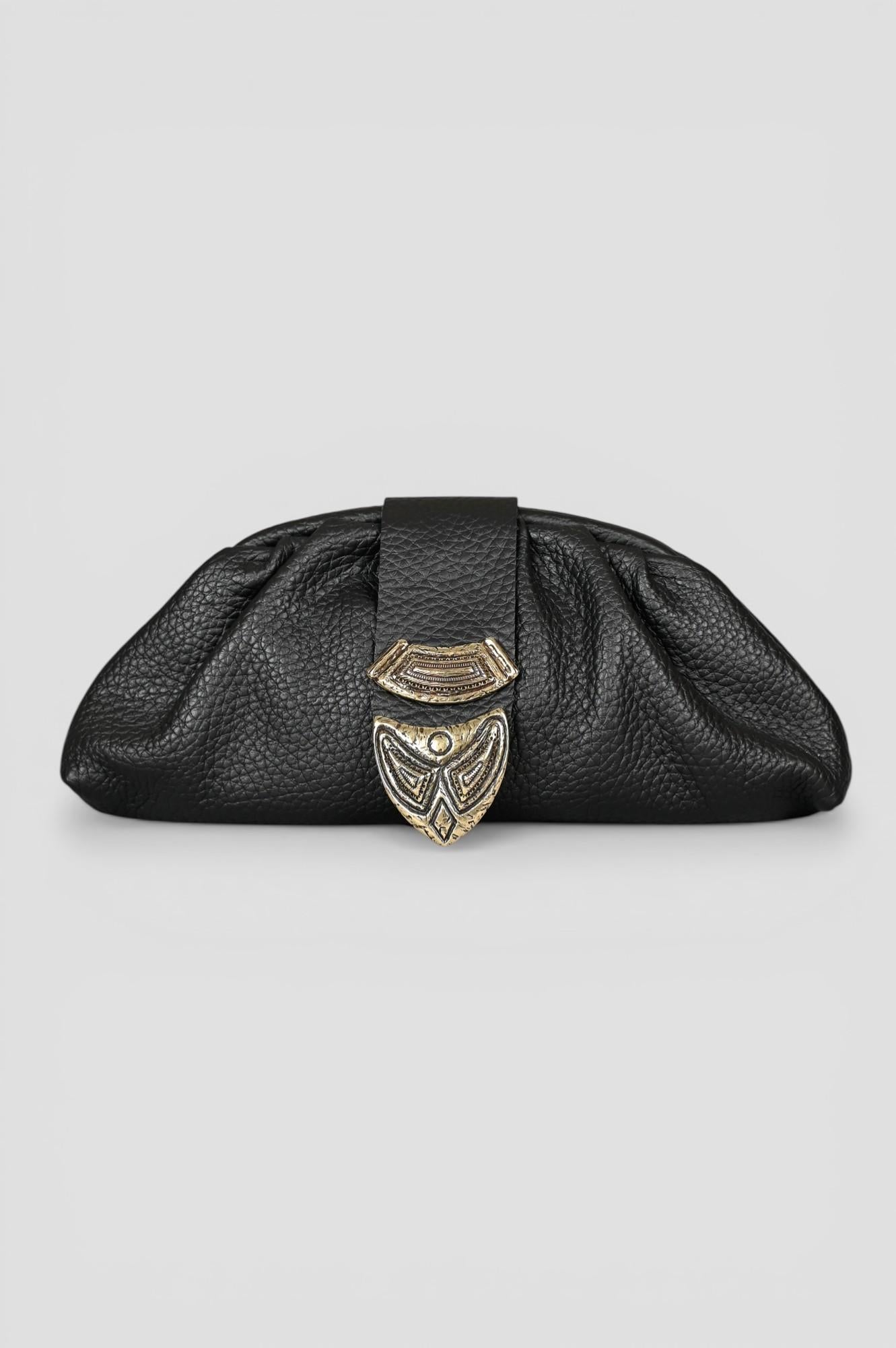 Clutch morbidone MORO pelle martellata CLUTCH MORBIDONE MORO ALBERTO LUTI 