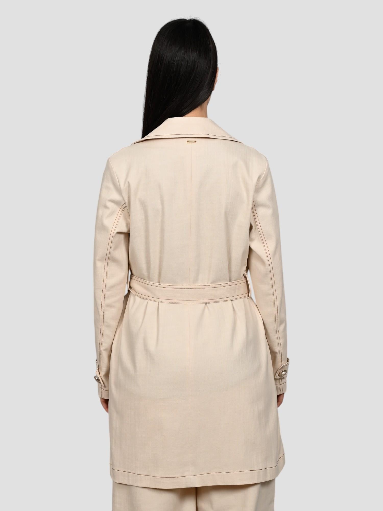 Trench panna WW31604 effetto denim WW31604 PANNA WHITE WISE 
