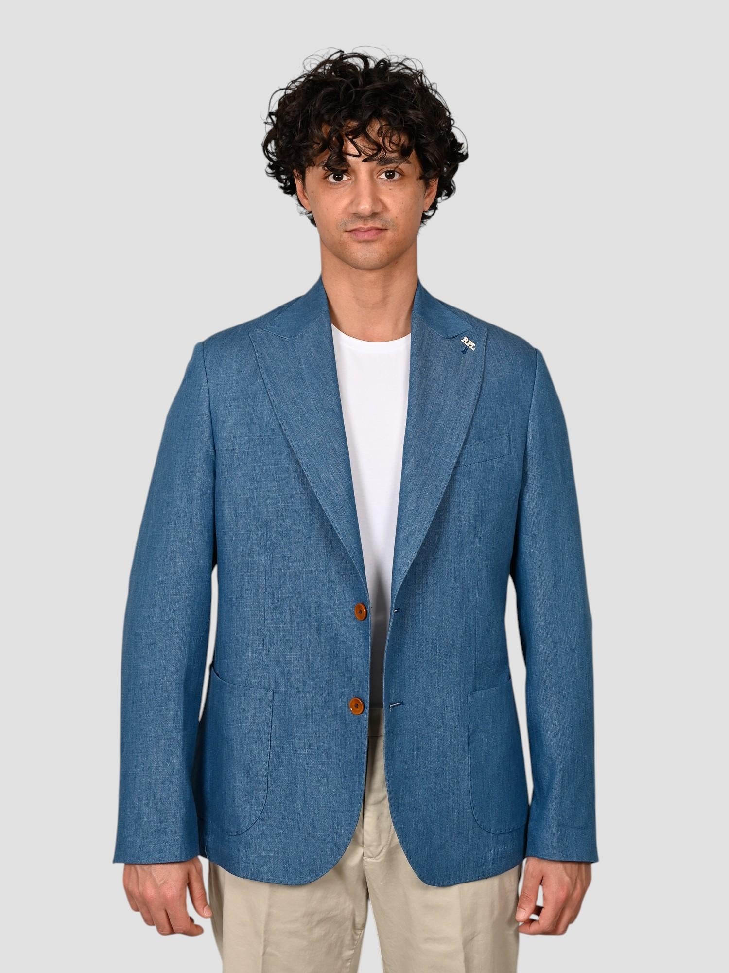 Blazer chambray G18 LID blend cotton G18 LID BLU RPL 