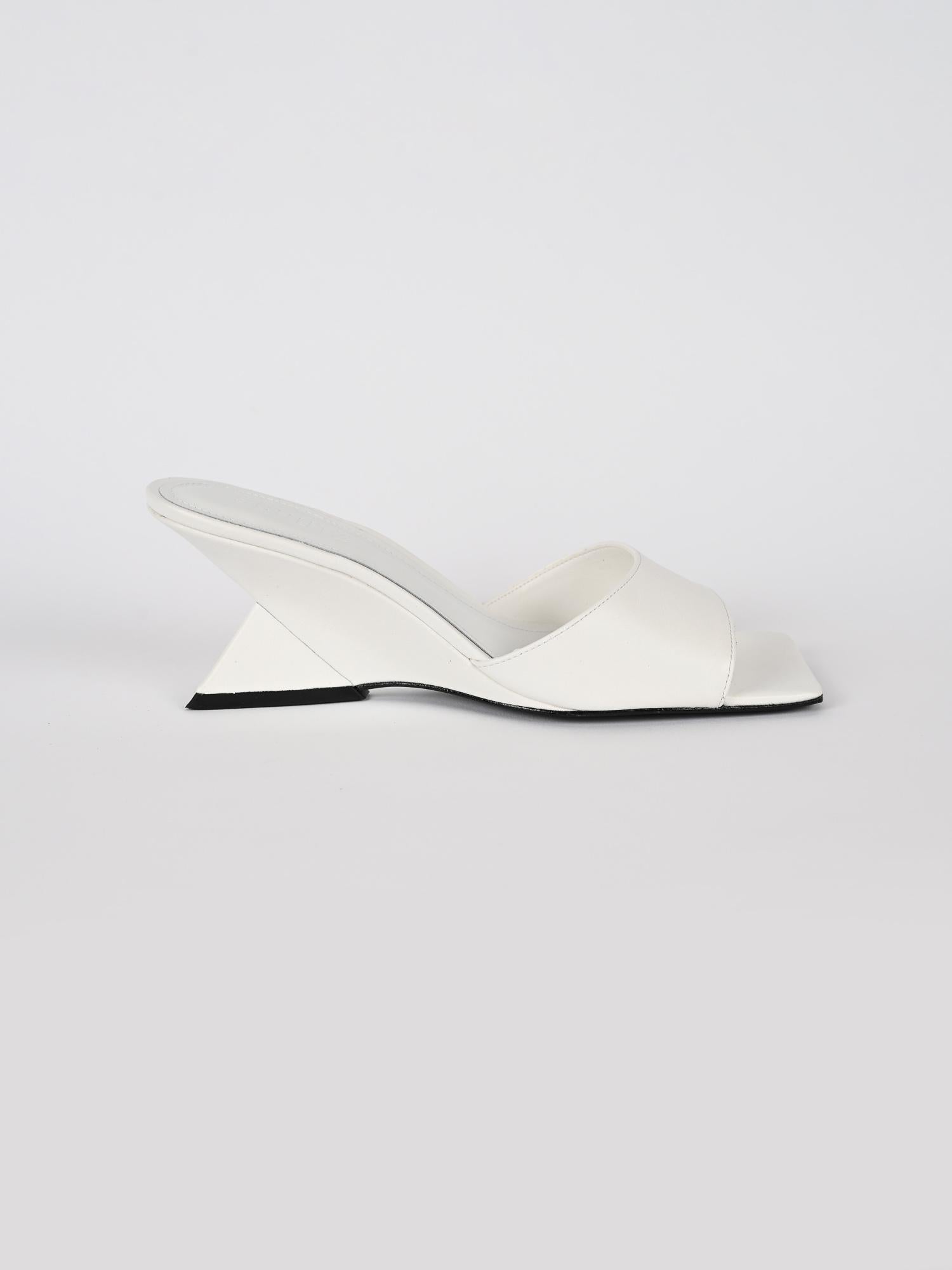 Mules donna bianca tacco sculpture S220010002 WHITE SCHUTZ 