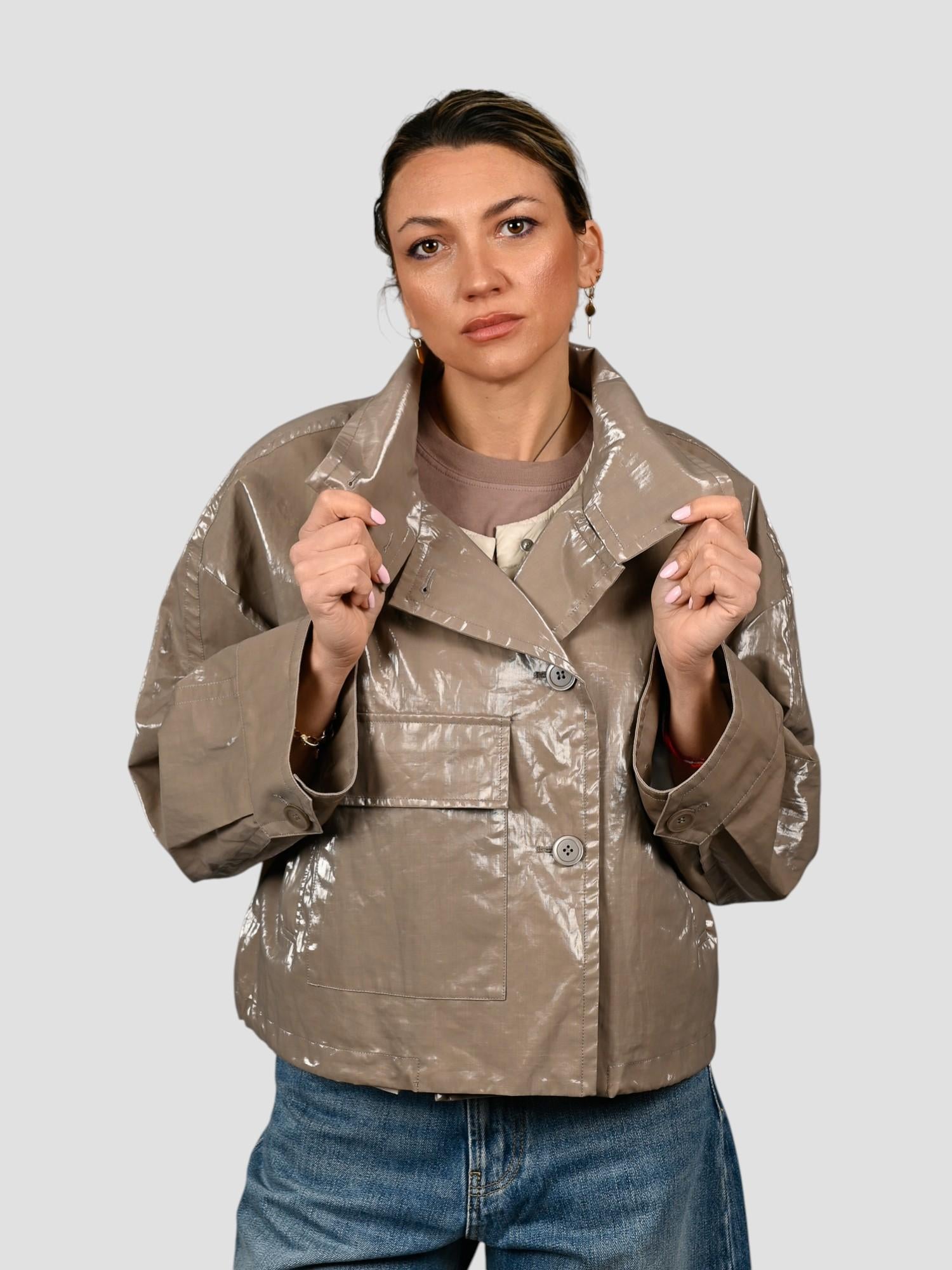 Giacca spalmata ELINA fango ELINA FANGO DUNO 