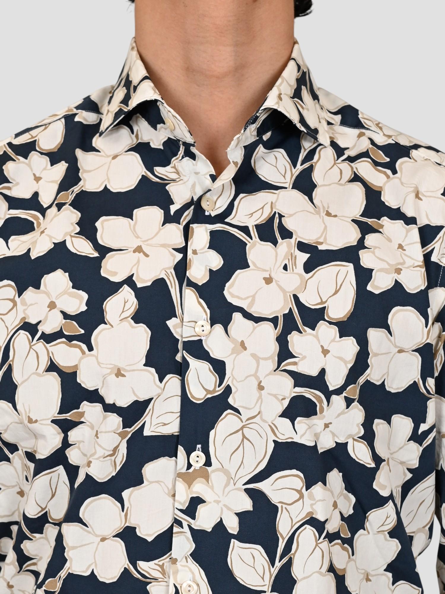 Camicia floreale 1RSYMTSFE5 puro cotone 1RSYMTS FE5 TINTORIA MATTEI 