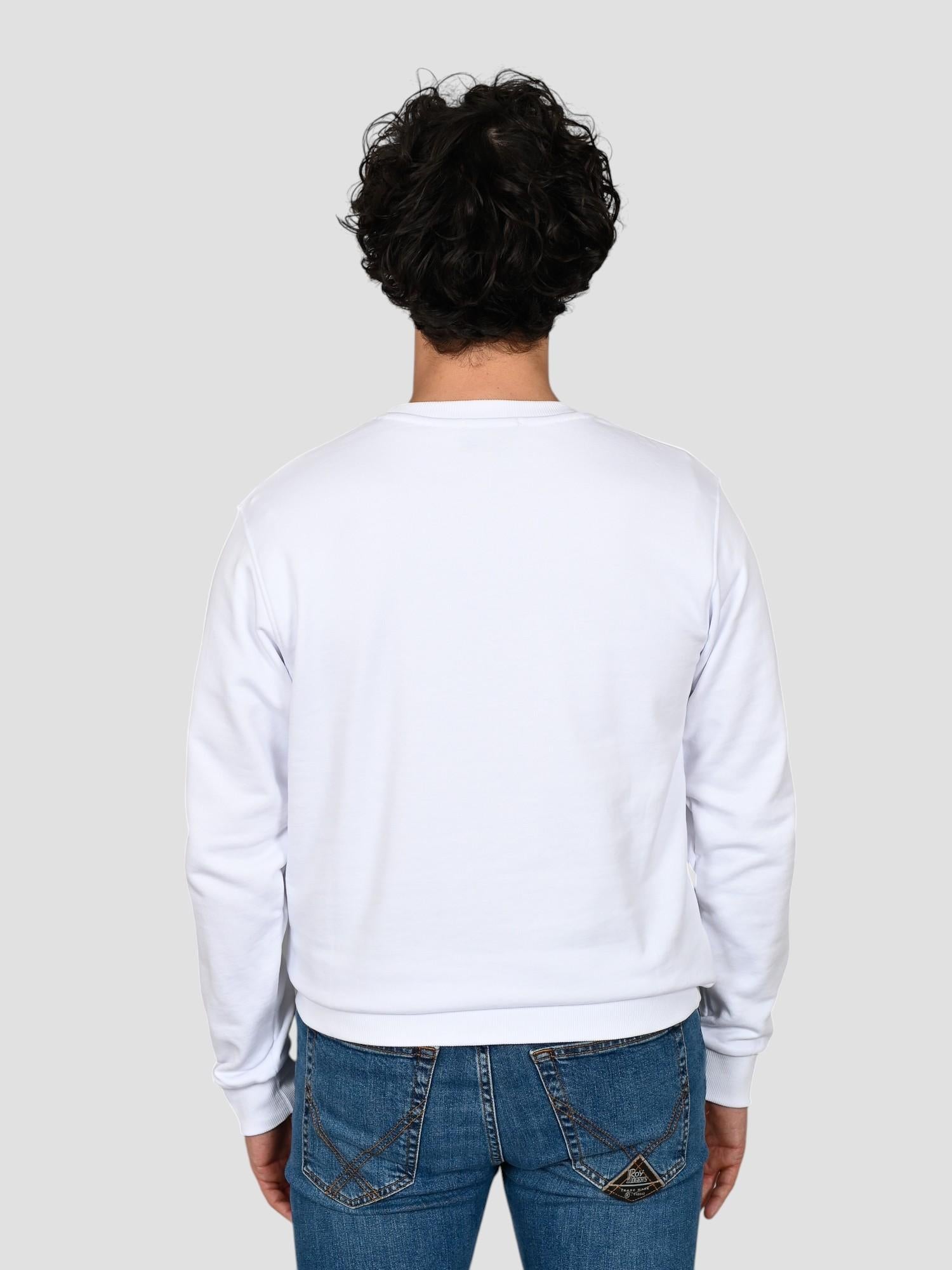 Felpa leggera A1129 BIANCO all i need A1129 BIANCO SUPERCULTURE CLOTHING 