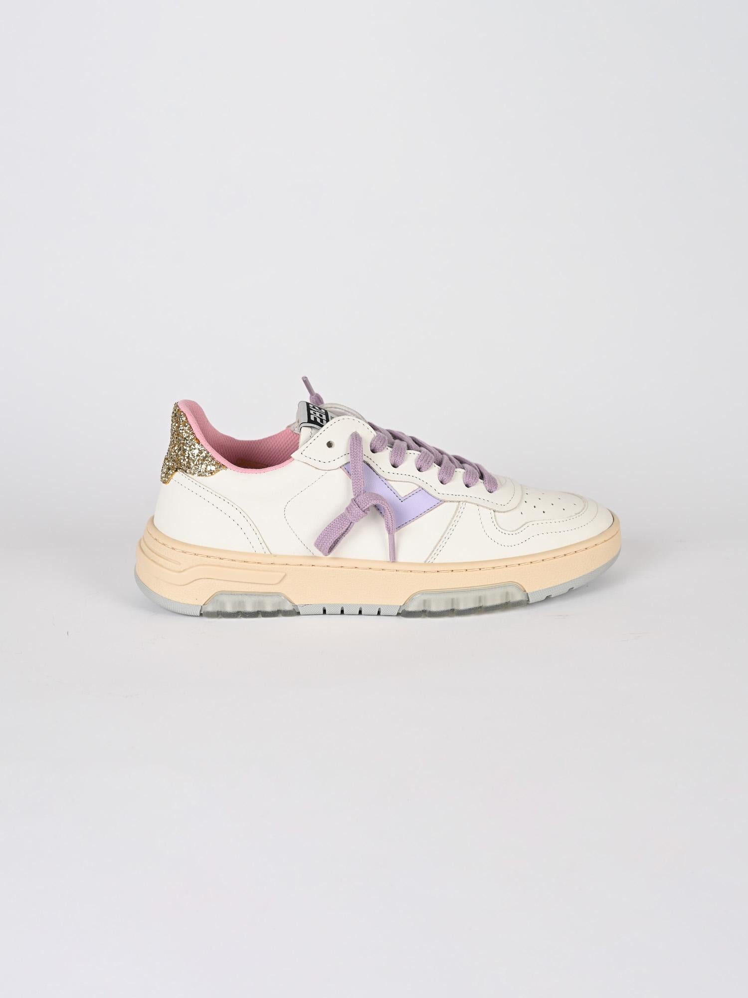 Sneakers donna JUNIOR HIPER in pelle JRHYPER 038 LILLA 2B12 