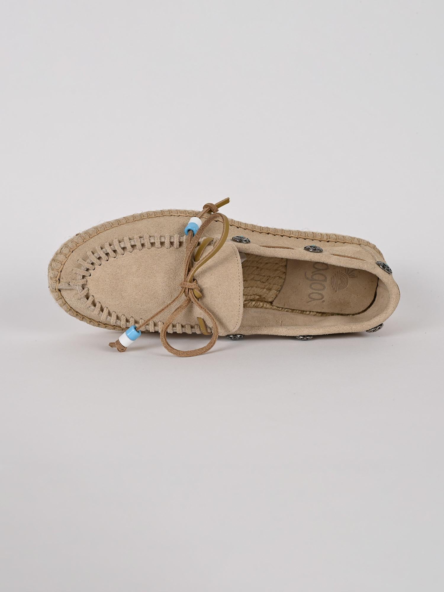 Mocassino donna LOAFER suede sabbia LOAFER 079 CRUDO LAGOA 
