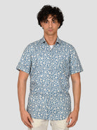 Camicia floreale TA66 8823 celeste TA668823 002 MARCUS 