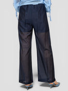 Pantalone blu WW31821 mussola WW31821 BLU WHITE WISE 