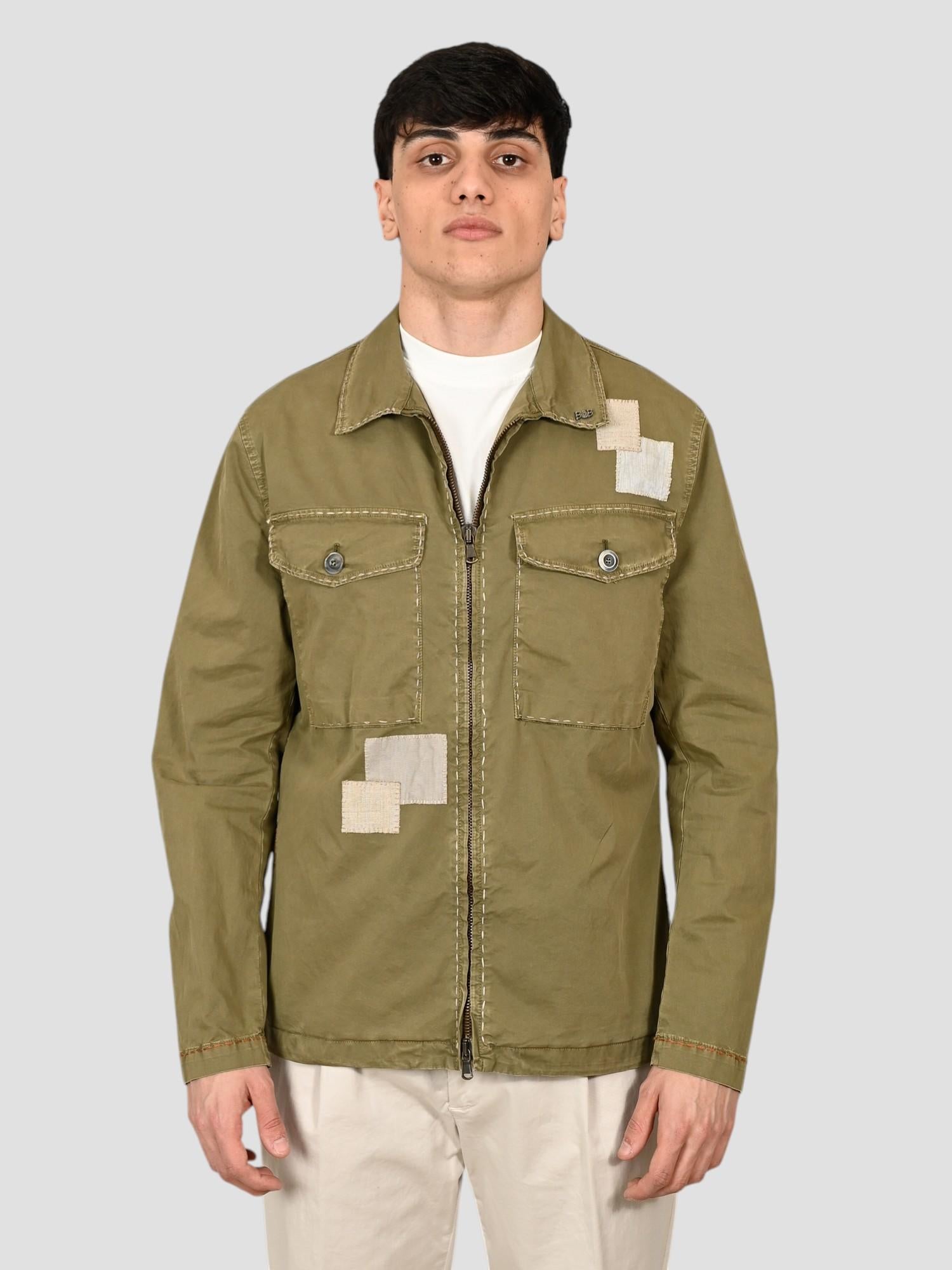 Giacca gabardina STONE 523 militare STONE523 MILITARE BOB 