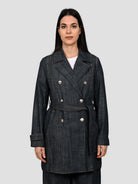 Trench denim WW31604 effetto denim WW31604 DENIM WHITE WISE 
