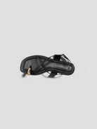 Sandalo cuoio 8176 TAN incrocio 8176 BLACK CORRIDONI MILANO 