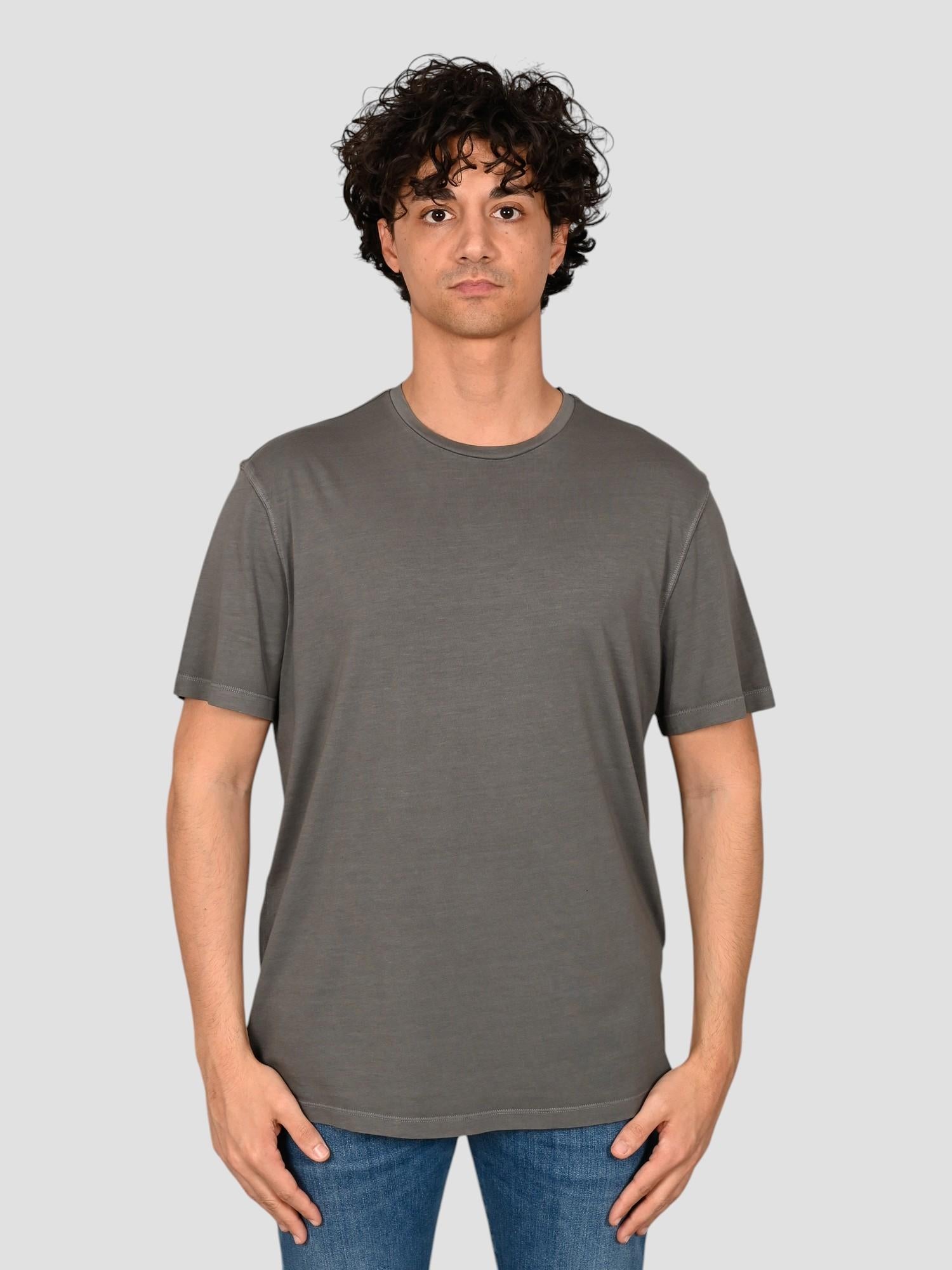 T-shirt sabbia AOMARALF ASPHALT print TS AOMARALF ECOALF 