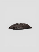 Mule pelle 8565 CHOCOLATE intrecciata fascia larga 8565 CHOCOLATE CORRIDONI MILANO 