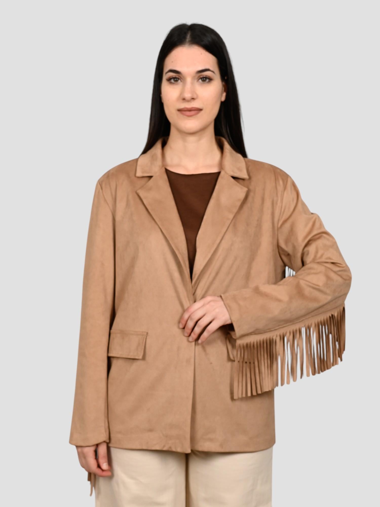 Giacca scamosciata LE STREGHE eco P25DE613 CUOIO LE STREGHE 
